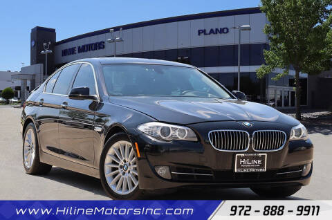 2013 BMW 5 Series for sale at HILINE MOTORS in Plano TX