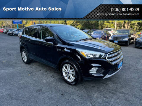 2017 Ford Escape for sale at Sport Motive Auto Sales in Seattle WA