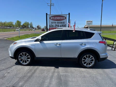2016 Toyota RAV4 Hybrid for sale at MYLENBUSCH AUTO SOURCE in O'Fallon MO