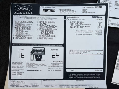 1987 Ford Mustang GT