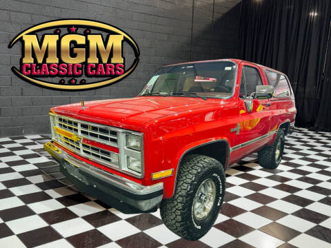 1986 Chevrolet Blazer for sale at MGM CLASSIC CARS in Addison IL