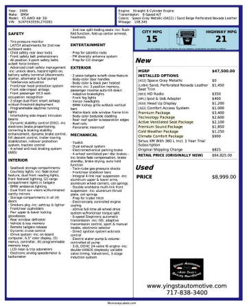 2009 BMW X5 xDrive30i