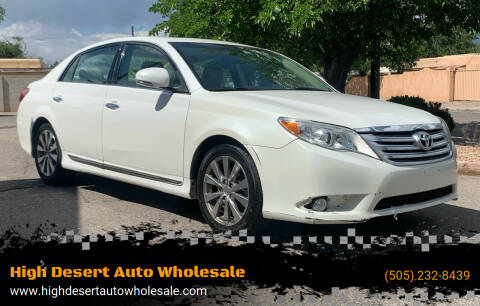 2011 Toyota Avalon for sale at High Desert Auto Wholesale in Albuquerque NM