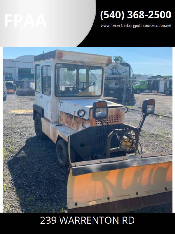 1978 Airport Tug with Snow Plow for sale at FPAA in Fredericksburg VA