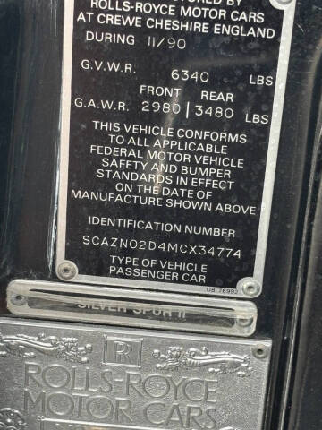 1991 Rolls-Royce Silver Spur