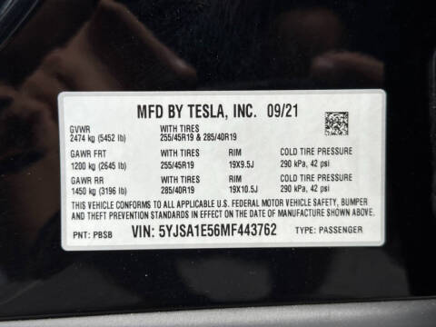 2021 Tesla Model S Long Range