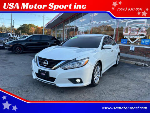 2018 Nissan Altima for sale at USA Motor Sport inc in Marlborough MA