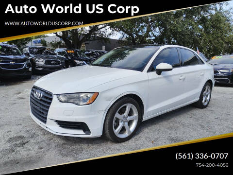 2016 Audi A3 for sale at Auto World US Corp in Plantation FL