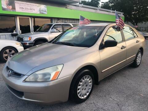 2003 Honda Accord for sale at EXECUTIVE CAR SALES LLC in North Fort Myers FL