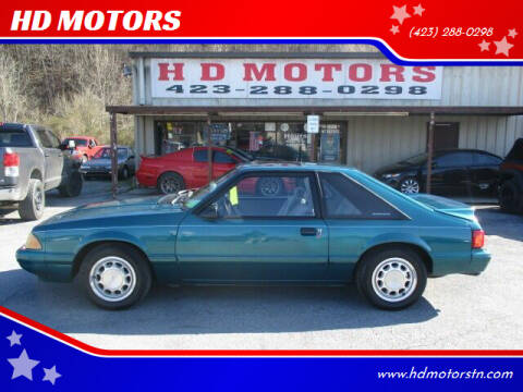 1993 Ford Mustang for sale at HD MOTORS in Kingsport TN