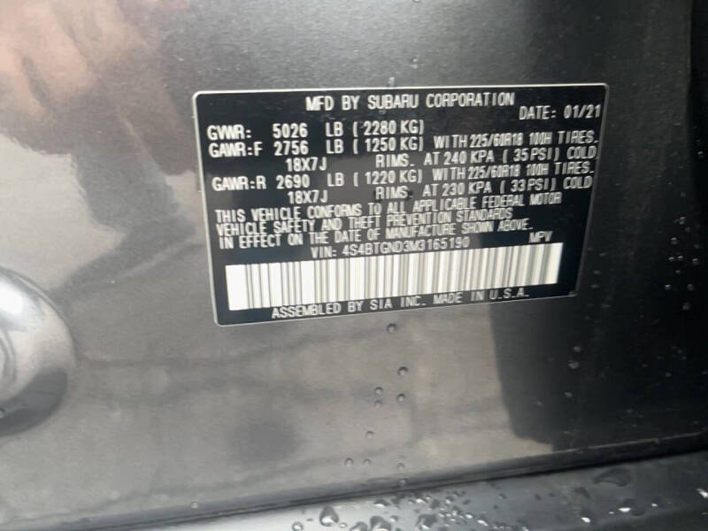 2021 Subaru Outback Limited XT