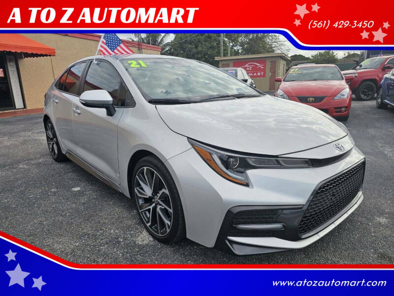 2021 Toyota Corolla for sale at A TO Z  AUTOMART - A TO Z AUTOMART in West Palm Beach FL