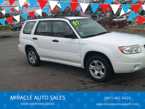 2007 Subaru Forester for sale at MIRACLE AUTO SALES in Cranston RI