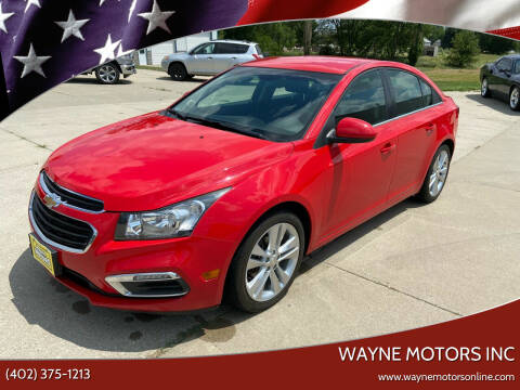 2016 Chevrolet Cruze Limited for sale at Wayne Motors Inc in Wayne NE