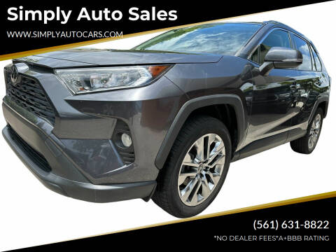 2020 Toyota RAV4 for sale at Simply Auto Sales in Palm Beach Gardens FL