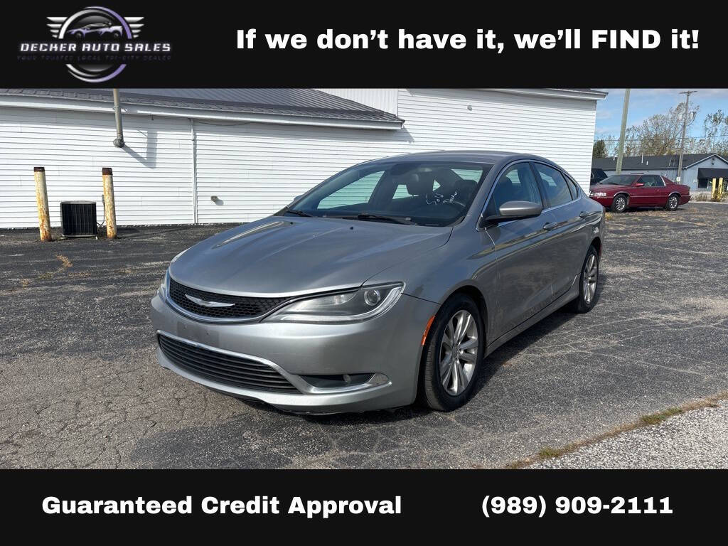 2015 Chrysler 200 for sale at DECKER AUTO SALES in Bay City, MI