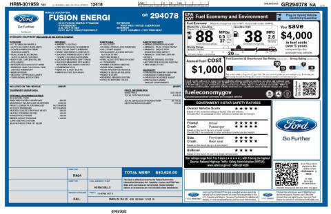 2016 Ford Fusion Energi Titanium