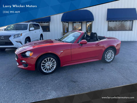 2018 FIAT 124 Spider for sale at Larry Whicker Motors in Kernersville NC