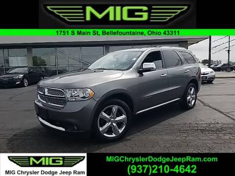2012 Dodge Durango for sale at MIG Chrysler Dodge Jeep Ram in Bellefontaine OH