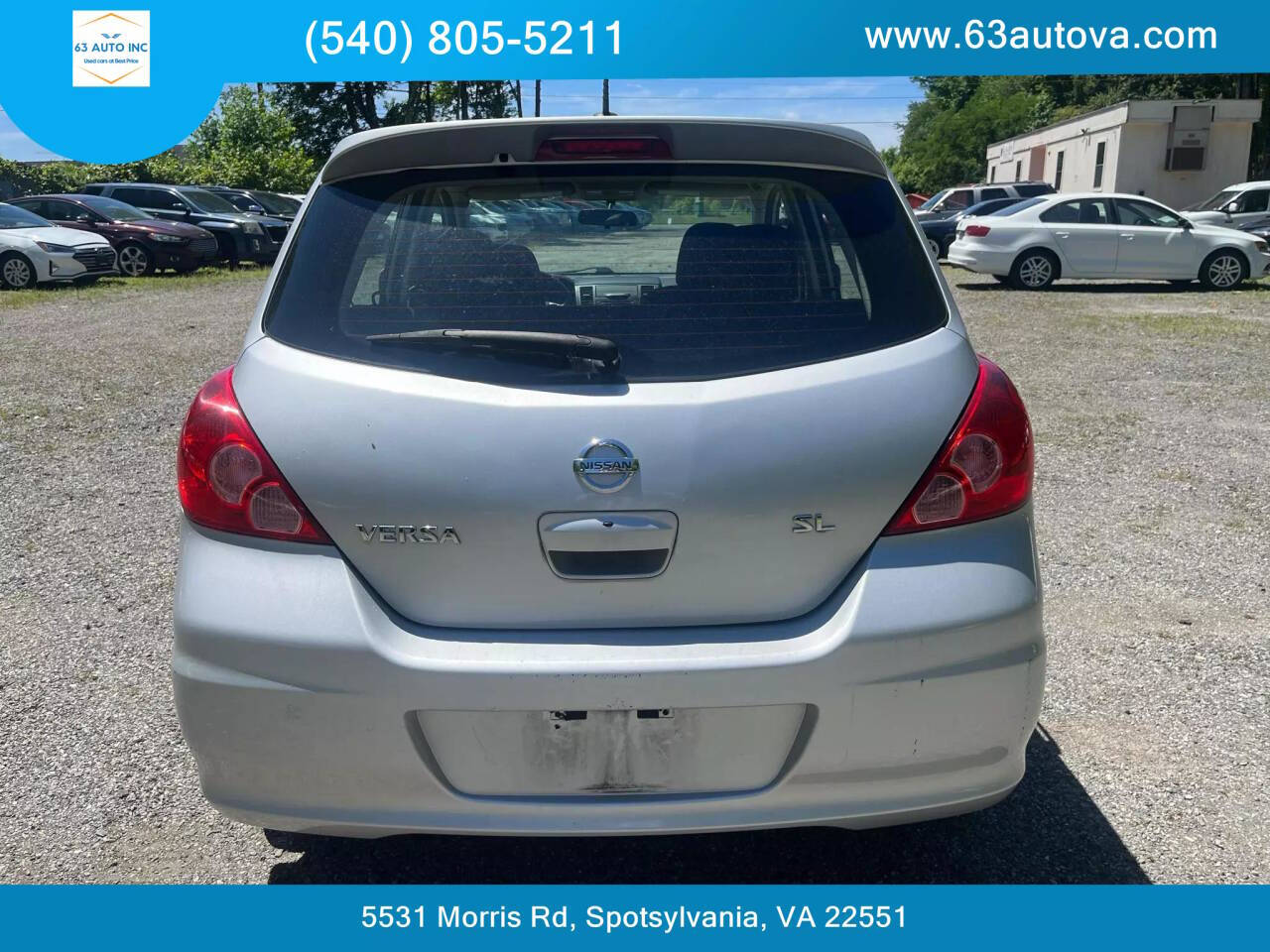 2011 Nissan Versa for sale at 63 Auto Inc in Spotsylvania, VA