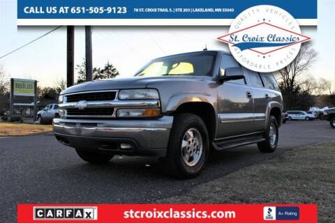 2003 Chevrolet Tahoe for sale at St. Croix Classics in Lakeland MN