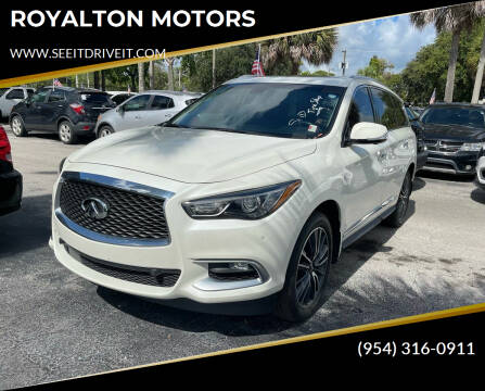 2016 Infiniti QX60 for sale at ROYALTON MOTORS in Plantation FL