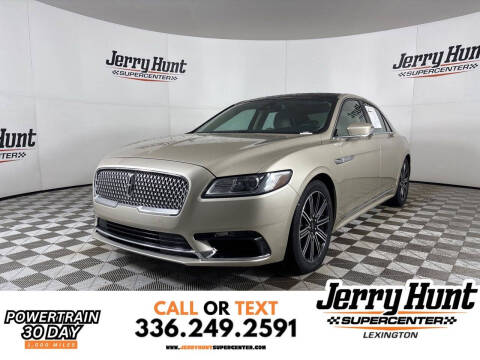 2017 Lincoln Continental for sale at Jerry Hunt Supercenter in Lexington NC