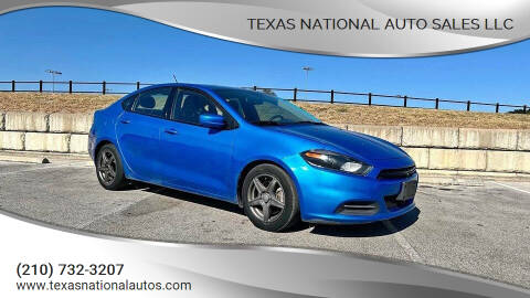 2016 Dodge Dart for sale at Texas National Auto Sales LLC in San Antonio TX