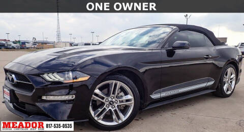 2019 Ford Mustang for sale at Meador Dodge Chrysler Jeep RAM in Fort Worth TX