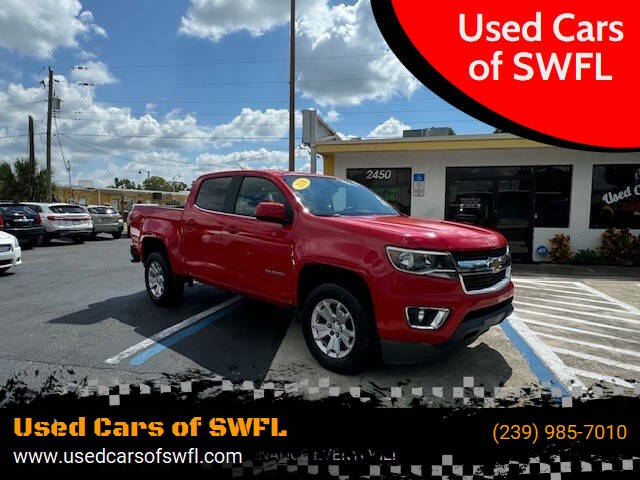 2016 Chevrolet Colorado for sale at Used Cars of SWFL in Fort Myers FL