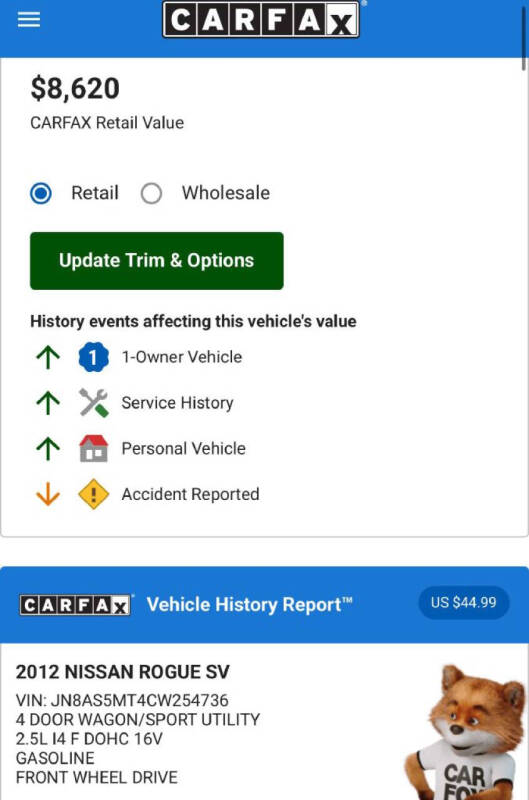 2012 Nissan Rogue SV