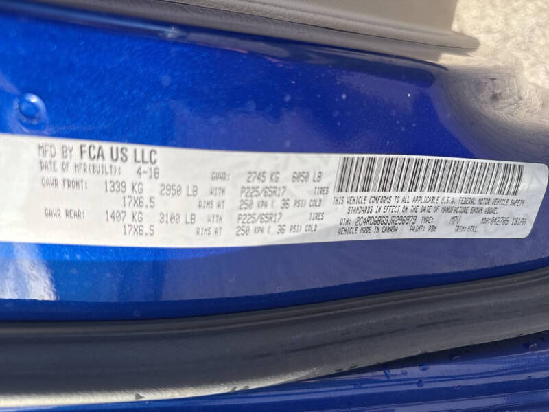 2018 Dodge Grand Caravan SE