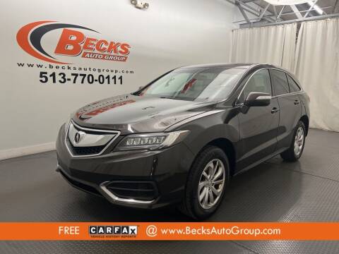 2016 Acura RDX for sale at Becks Auto Group in Mason OH