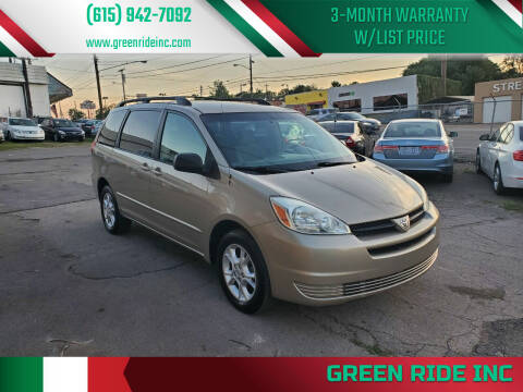 2004 Toyota Sienna for sale at Green Ride Inc in Nashville TN