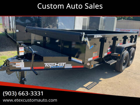 2024 Top Hat 7x14 Dump Trailer for sale at Custom Auto Sales - TRAILERS in Longview TX