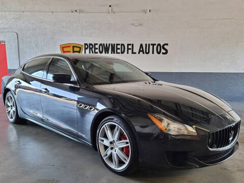 2014 Maserati Quattroporte for sale at Preowned FL Autos in Pompano Beach FL
