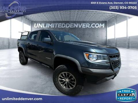 2019 Chevrolet Colorado for sale at Unlimited Auto Sales in Denver CO