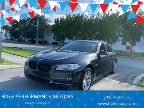 2014 BMW 5 Series for sale at HIGH PERFORMANCE MOTORS in Hollywood FL