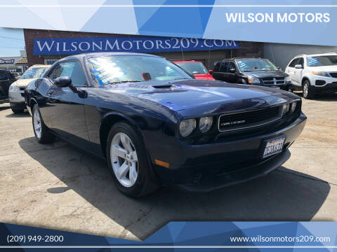 2014 Dodge Challenger for sale at WILSON MOTORS in Stockton CA