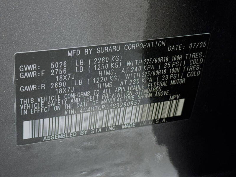 2025 Subaru Outback Touring XT