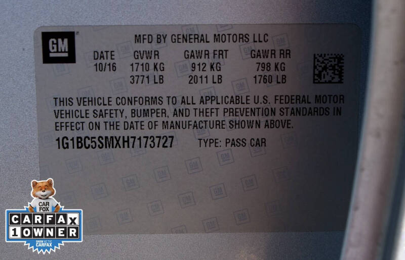 2017 Chevrolet Cruze LS Auto