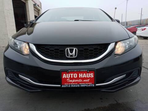 2015 Honda Civic for sale at Auto Haus Imports in Grand Prairie TX