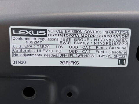 2022 Lexus IS 350 F SPORT