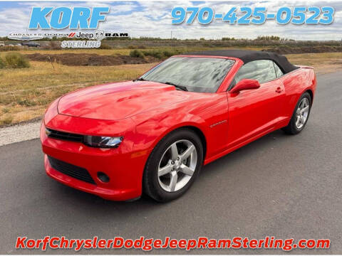 2015 Chevrolet Camaro for sale at Tony Peckham @ Korf Motors in Sterling CO