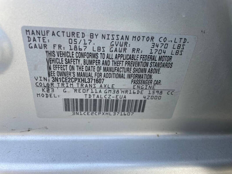 2017 Nissan Versa Note S Plus