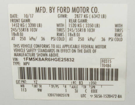 2017 Ford Explorer Police Interceptor Utility