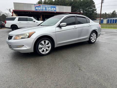2008 Honda Accord for sale at Greenbrier Auto Sales in Greenbrier AR