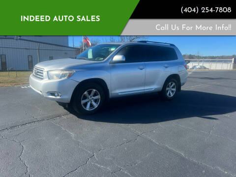 2010 Toyota Highlander for sale at Indeed Auto Sales in Lawrenceville GA