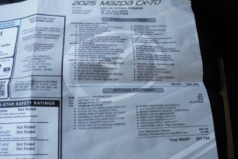 2025 Mazda CX-70 Plug-in Hybrid Premium