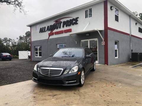 2012 Mercedes-Benz E-Class for sale at All About Price in Bunnell FL